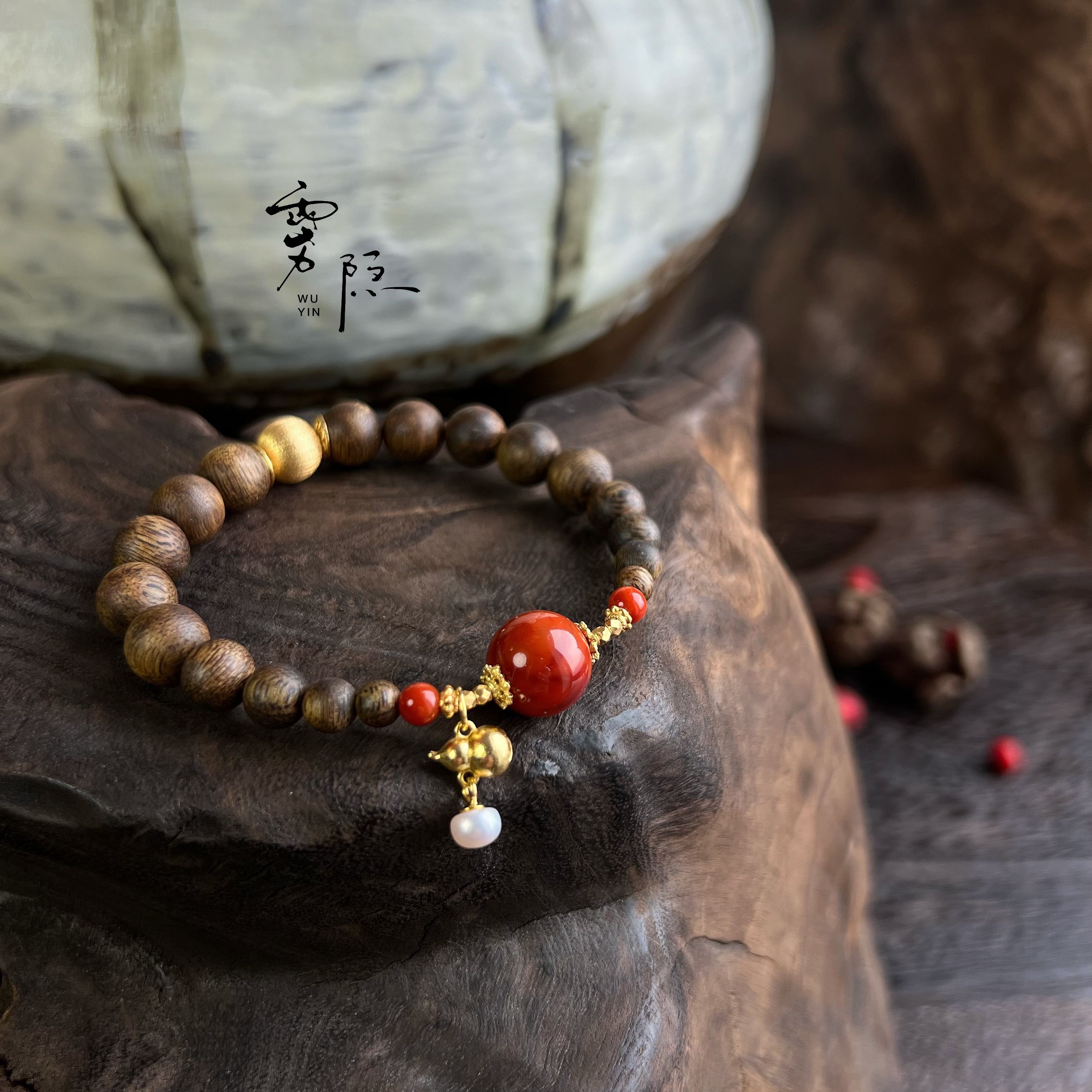 沉香【沉香·金禧】奇楠沉香单圈沉香手串