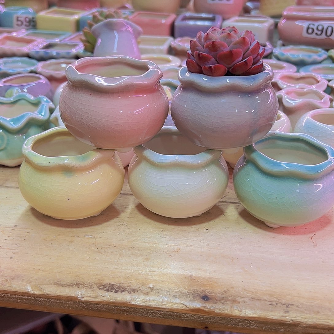 陶瓷花盆当场凑满12包邮