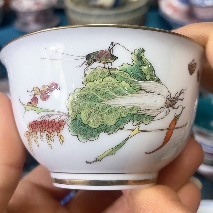 景德镇陶瓷主人杯13344