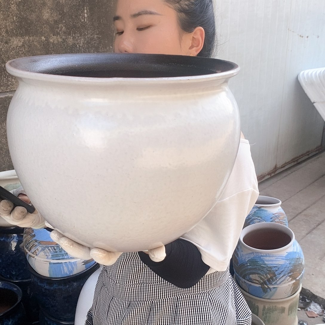 紫砂花盆正品口30高25