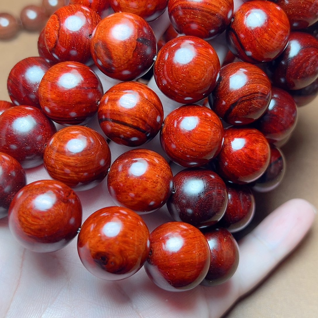 小叶紫檀手串/手链67克以上20琴料大黑线带星