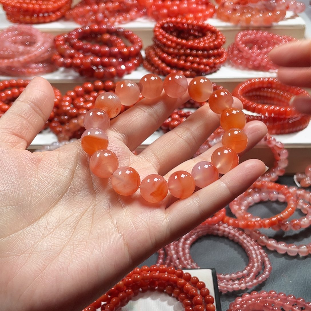 南红玛瑙未镶嵌手链13➕