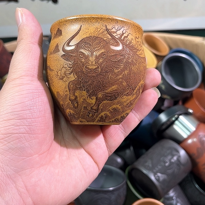 茶杯紫砂全手工紫砂主人杯