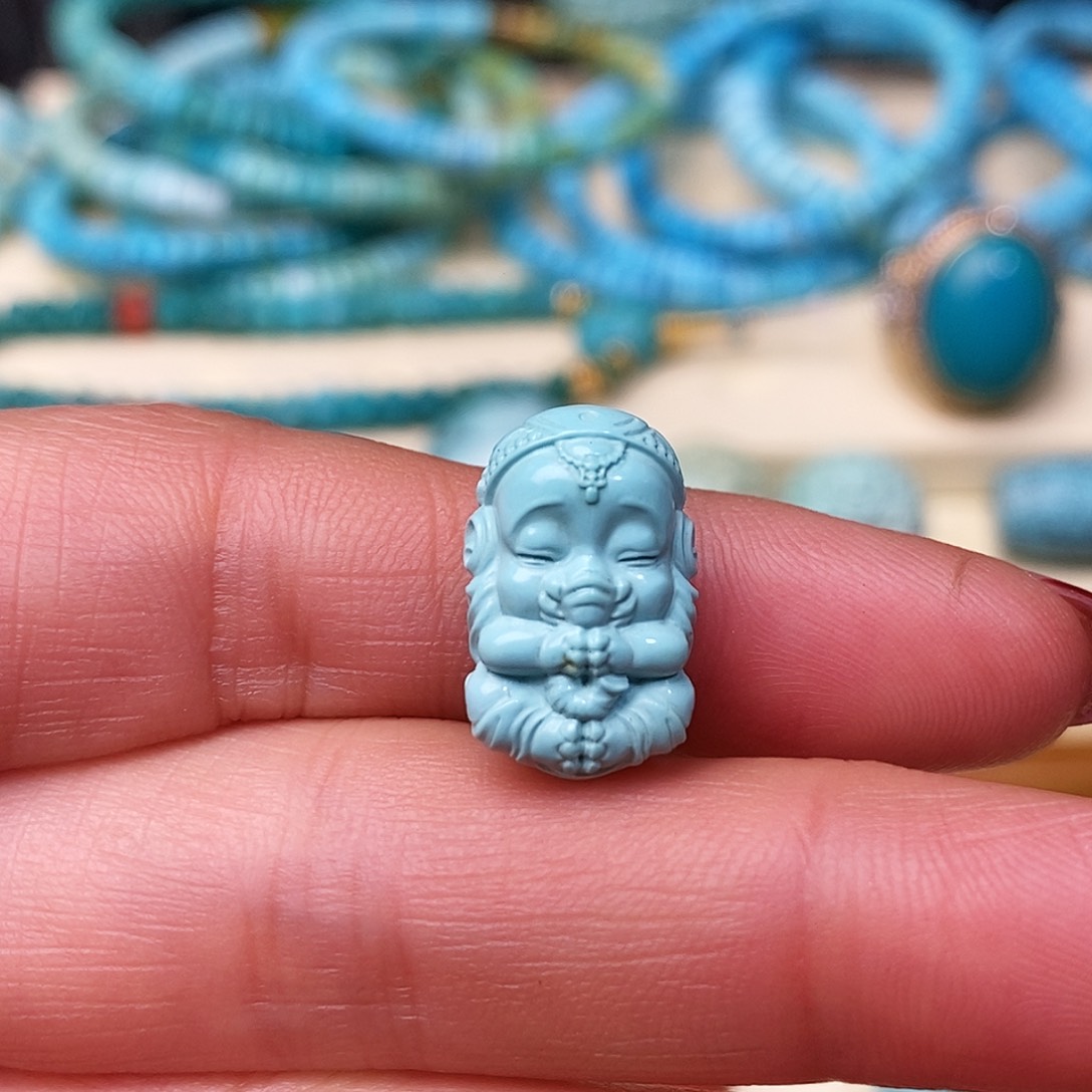 绿松石珠宝奇石未镶嵌