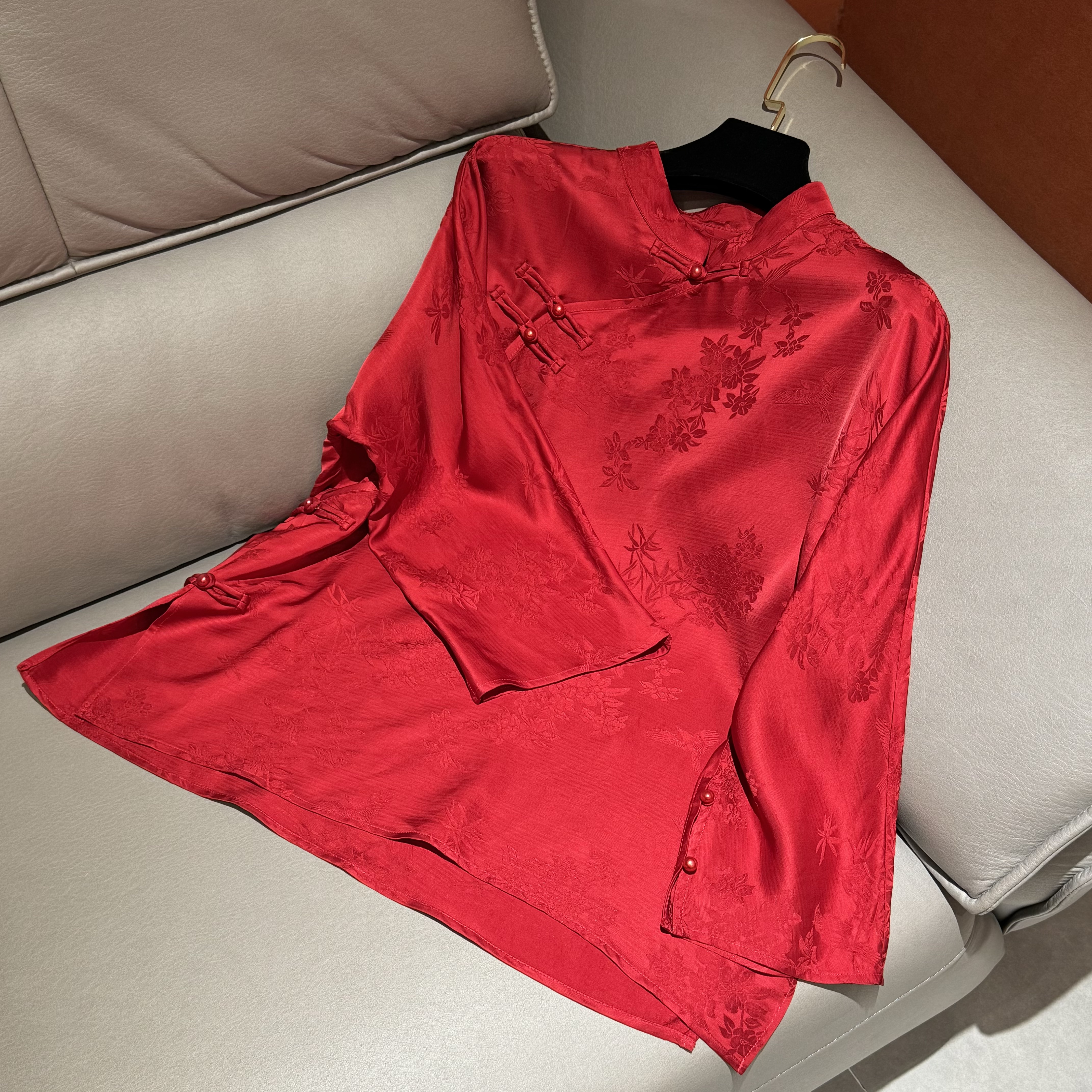 2026新款常规款提花女装民族风中国风立领新中式上衣