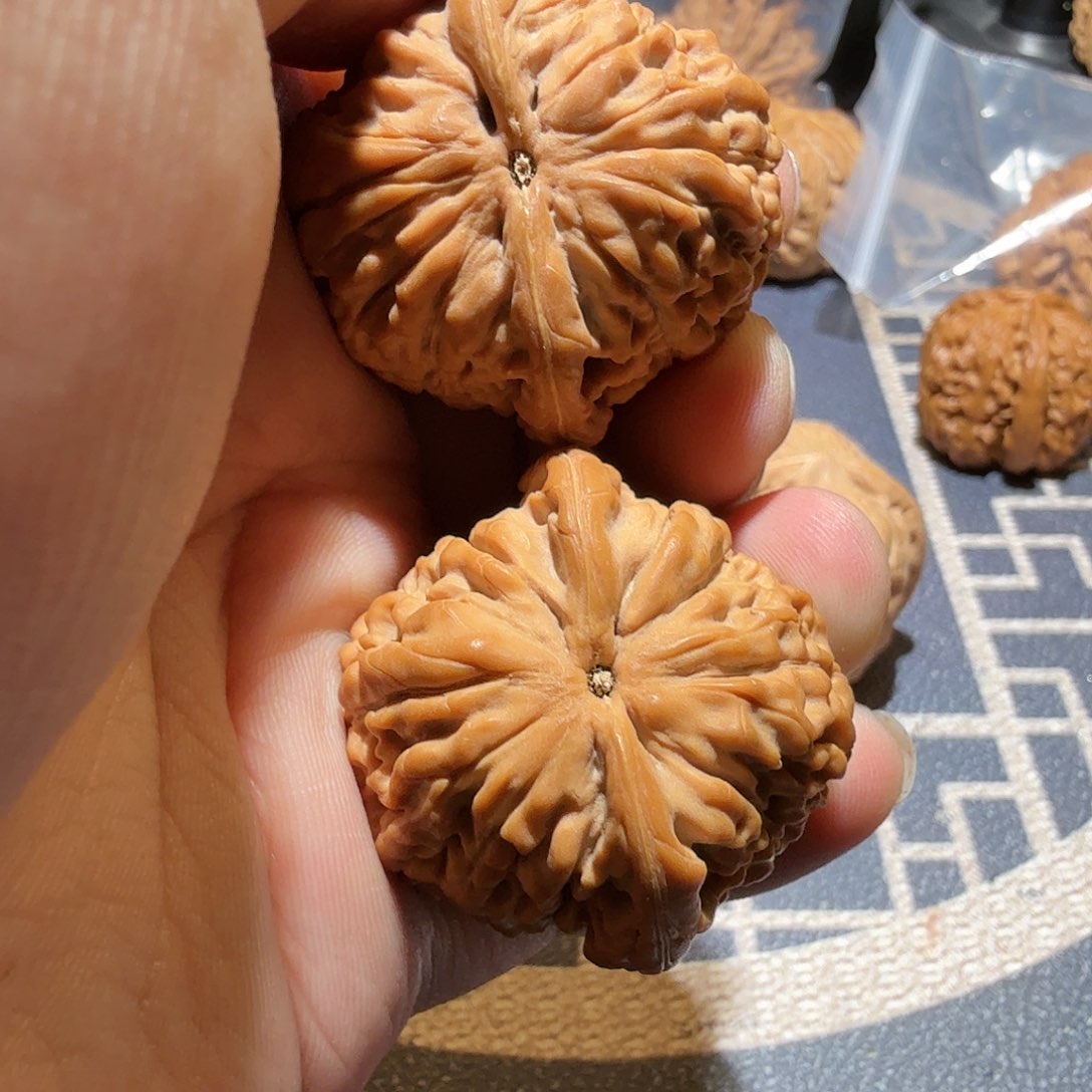 文玩核桃把件莲花·精品