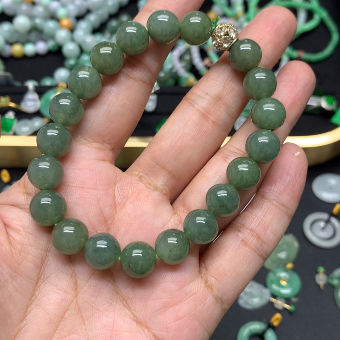 未镶嵌手串翡翠有纹裂