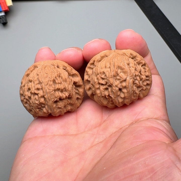 文玩核桃把件白狮子41