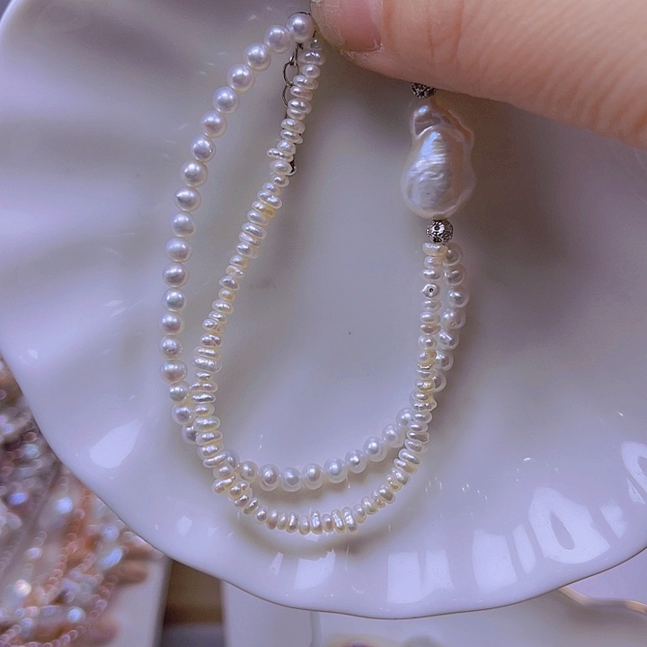 淡水珍珠手绳合金