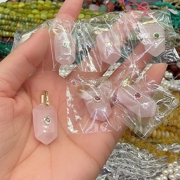 玛瑙/玉髓合金珠宝半成品马粉吊坠一个混发不挑