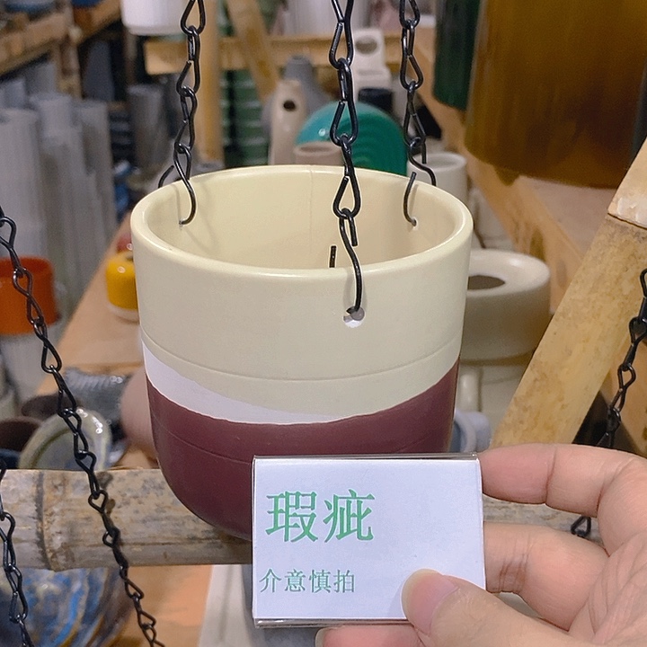 摆件多肉瑕疵盆有孔