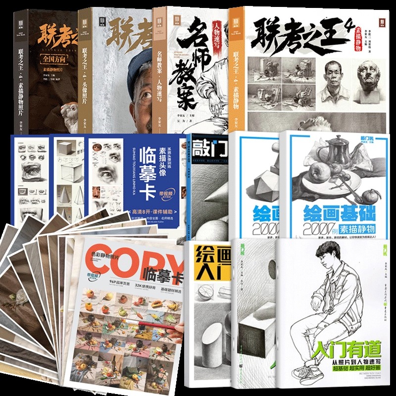 【直播专享价】敲门砖美术系列 绘画基础2000例 结构几何体139