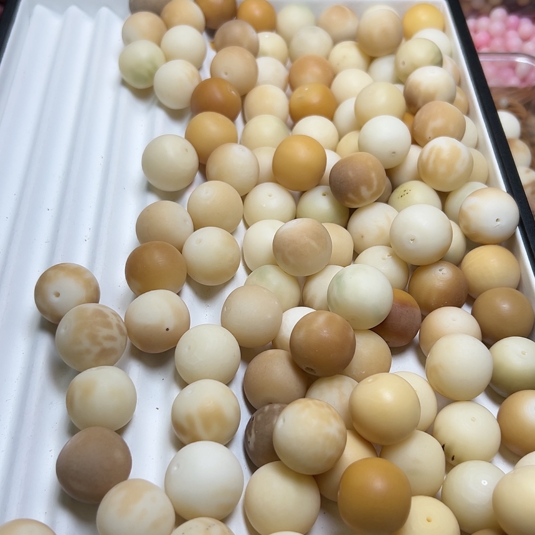 菩提根/象牙果吊坠卡25瑕疵粉瓜10颗