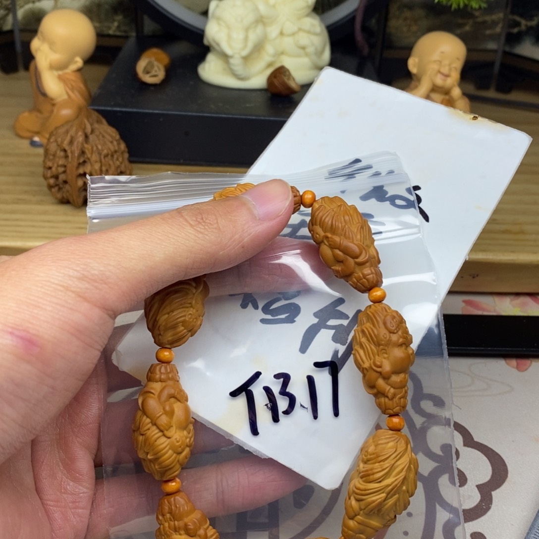 橄榄核手串/手链樂**?橄榄核雕工艺手串