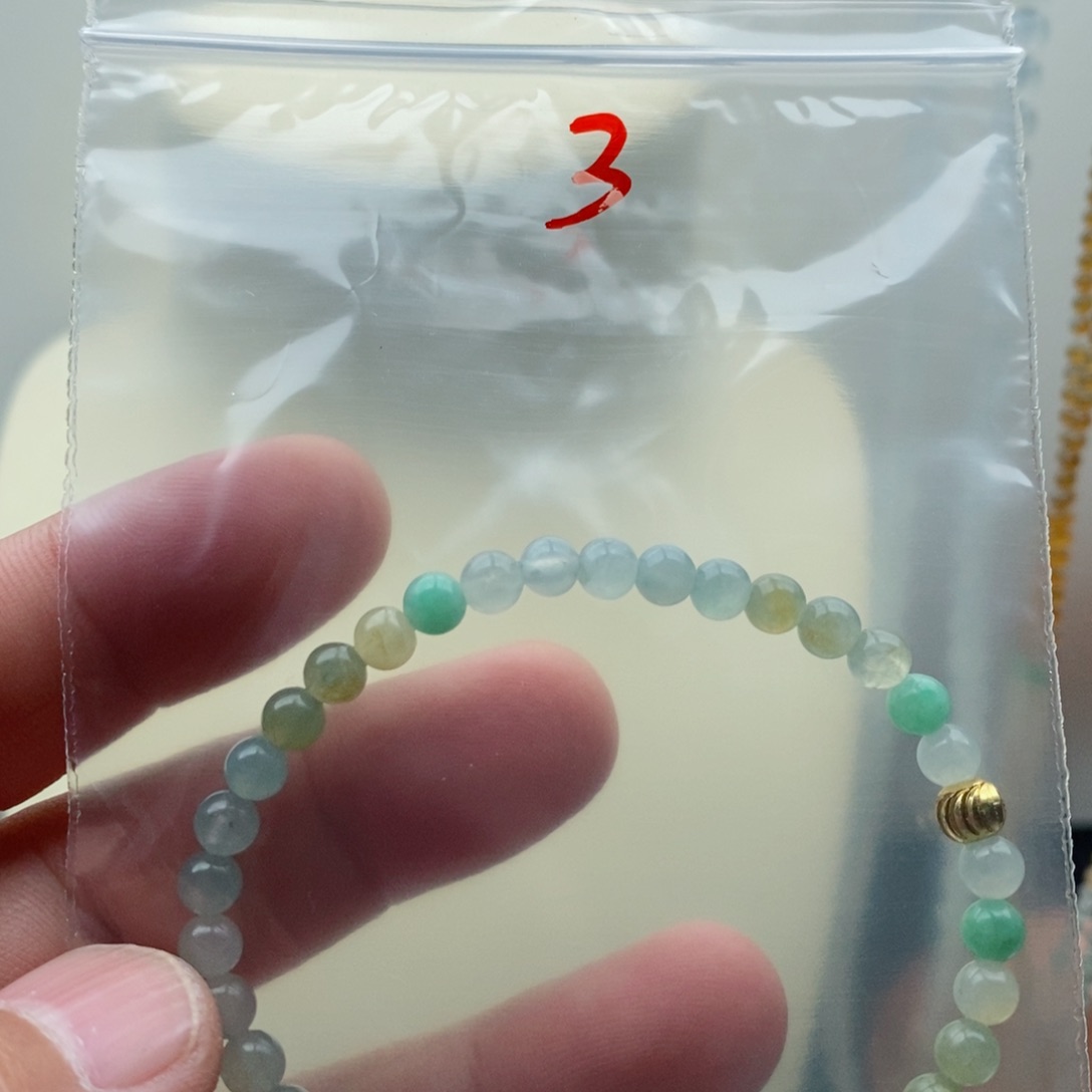 定制翡翠未镶嵌翡翠珠链