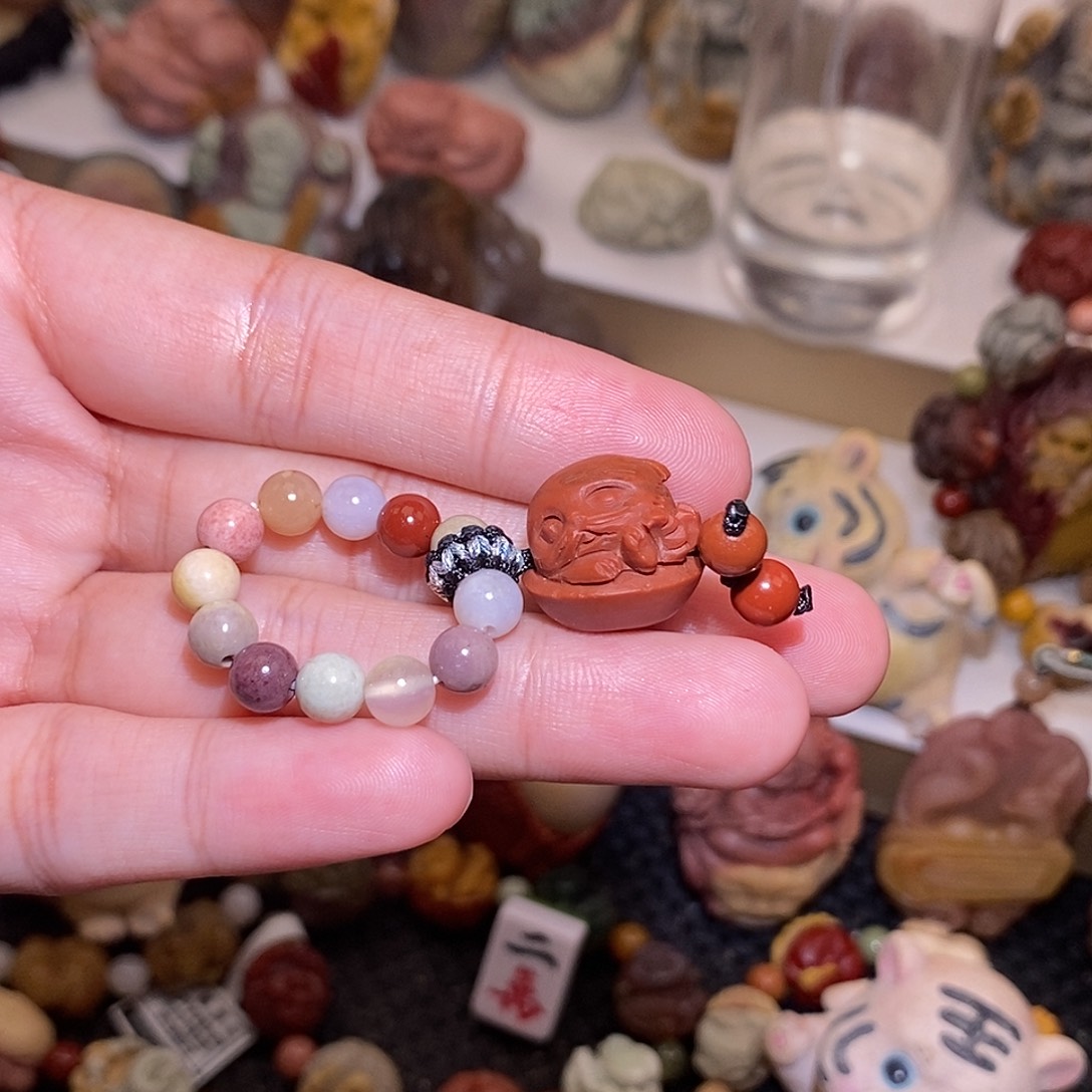 石英质玉（阿拉善玉）未镶嵌手链