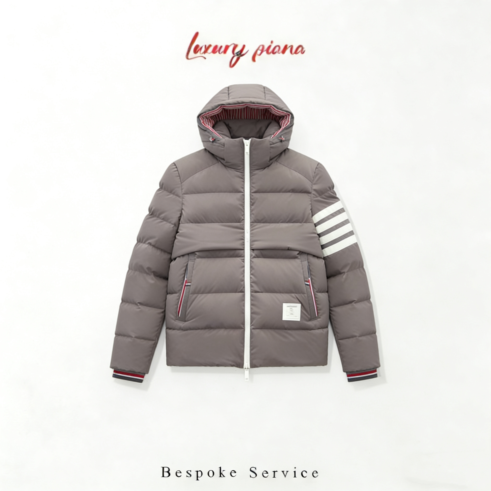 【35号链接多道杠白鹅绒】冬季新款男女同款羽绒服T998