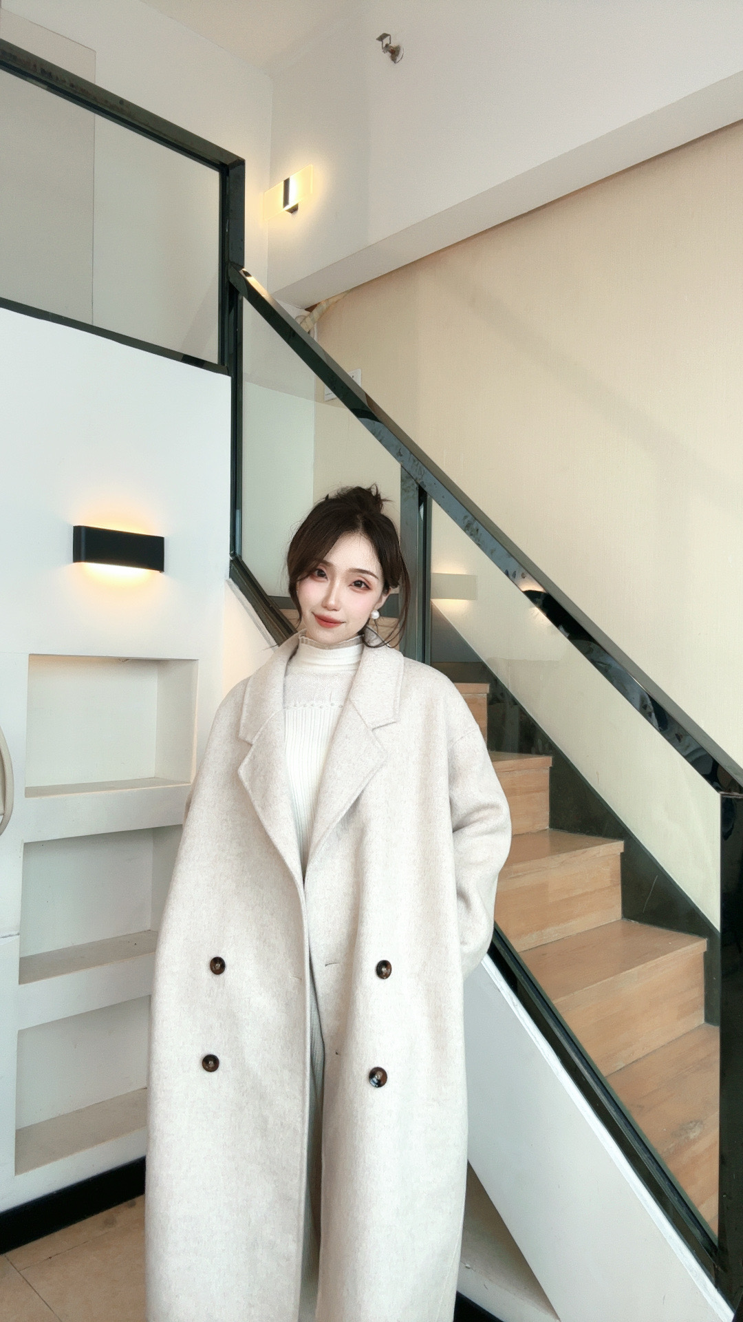 羊毛大衣女高级气质穿搭
