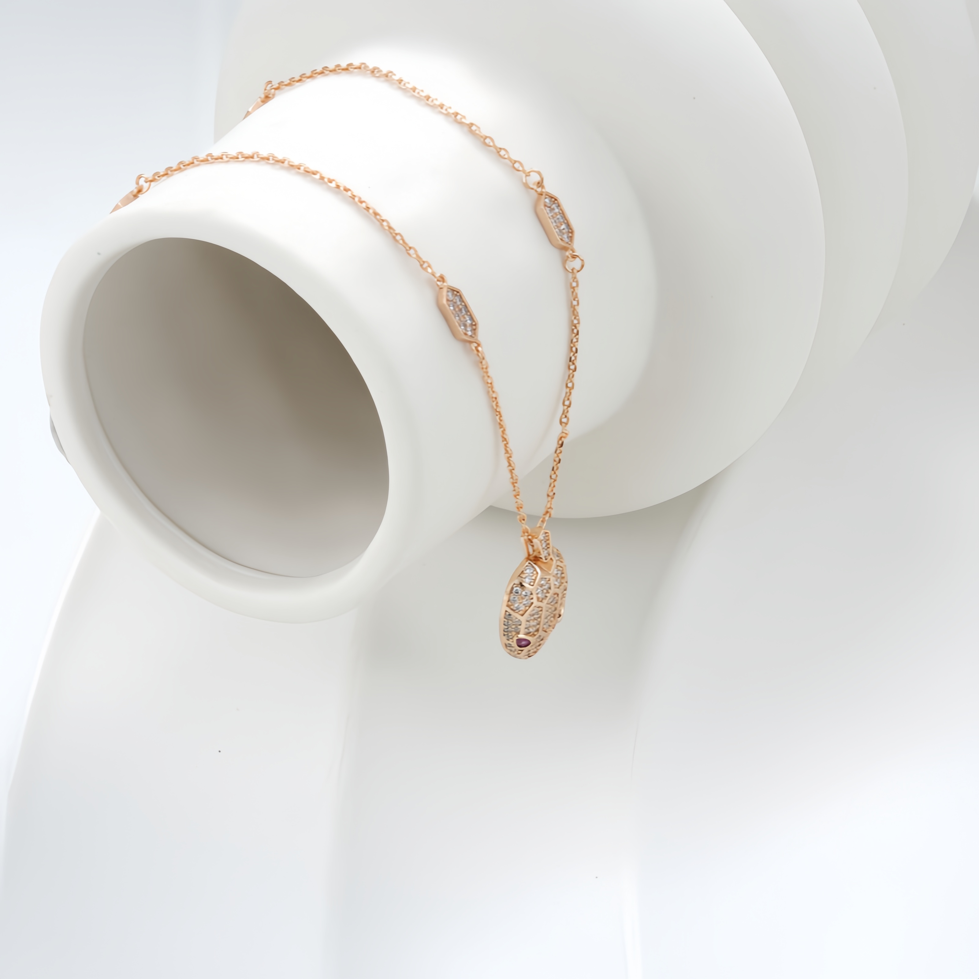 铜合金锆石项链 时尚百搭项链0452（链长50+5cm）