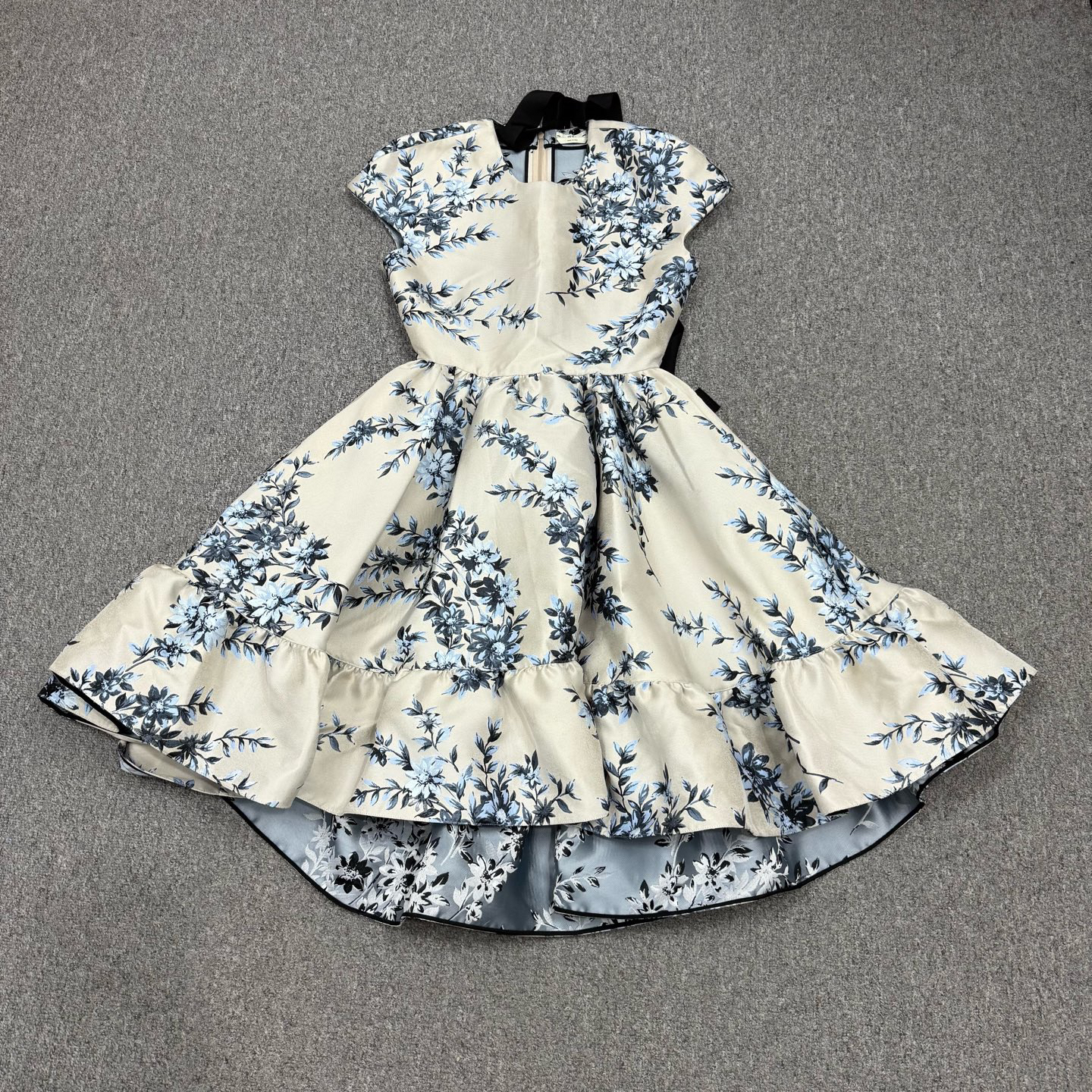 99新 FENDI/芬迪 17486326 nz刘亦菲晚宴高定刺绣礼服连衣裙 42码