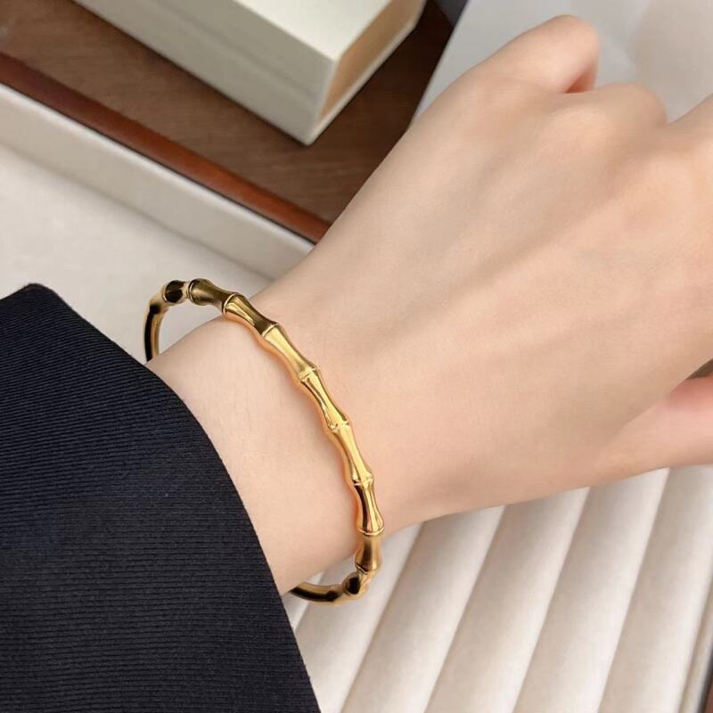 铜合金手镯  D155  气质轻奢精致时尚百搭简约小众