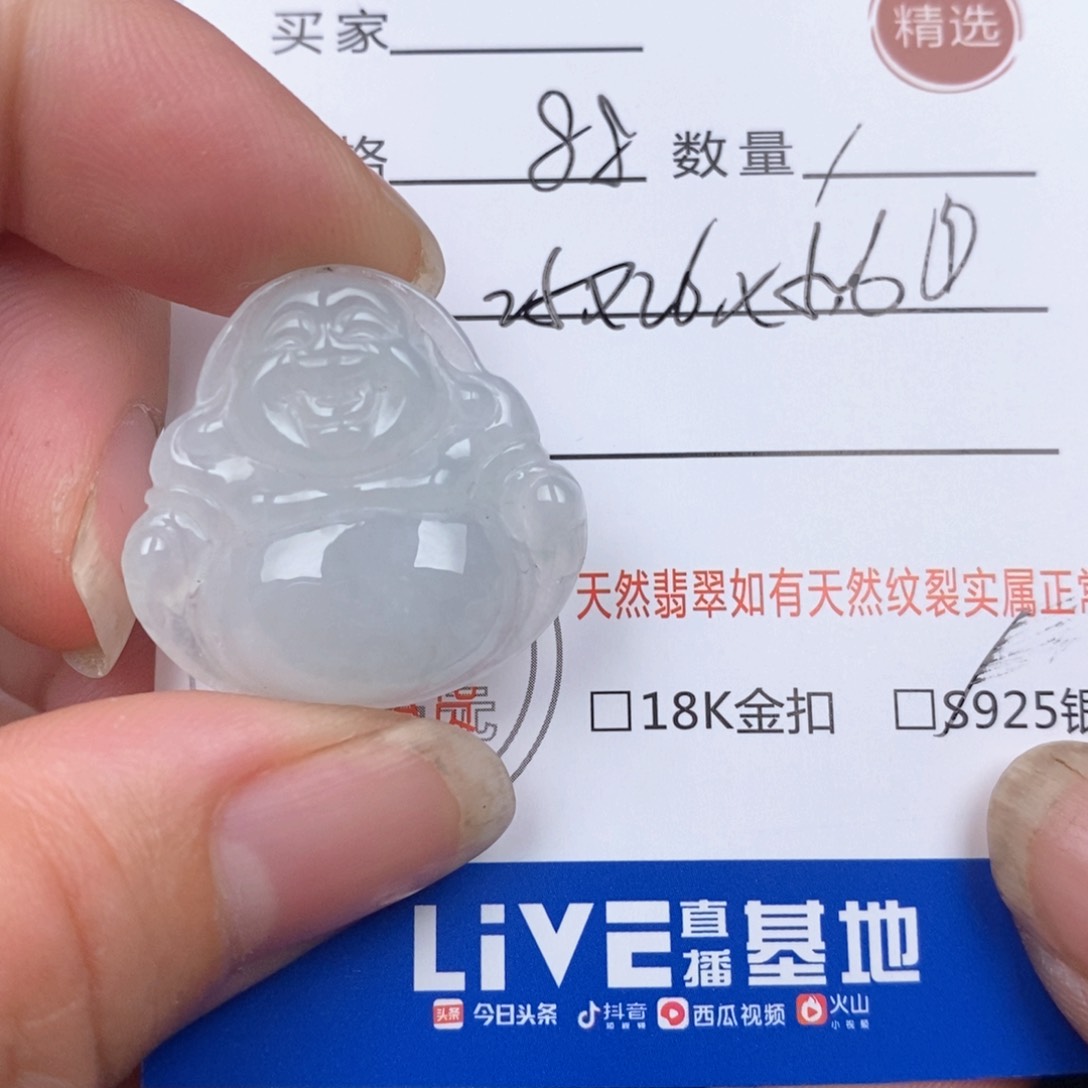 翡翠未镶嵌颈饰吊坠