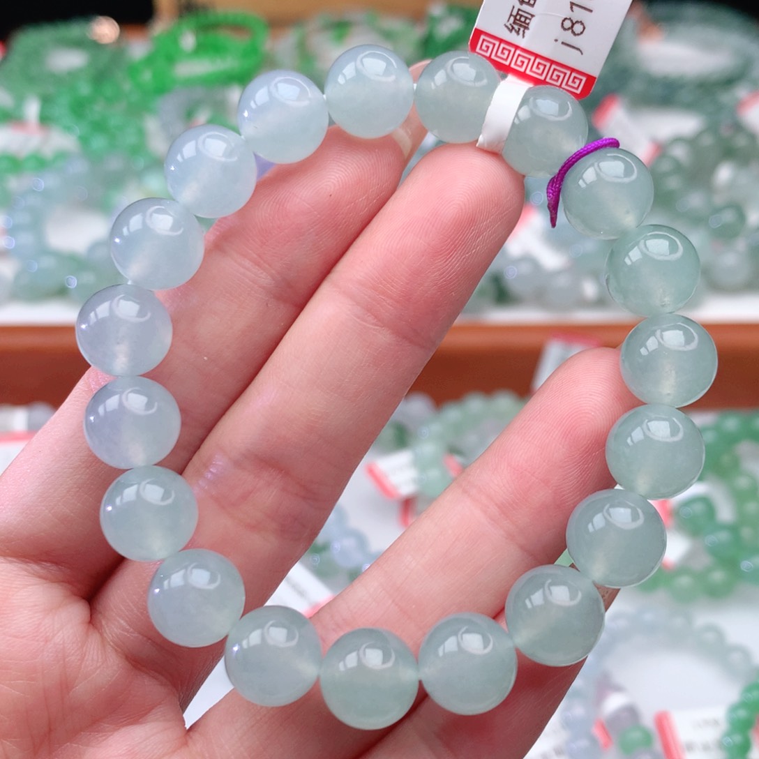 翡翠手链未镶嵌翡翠10mm