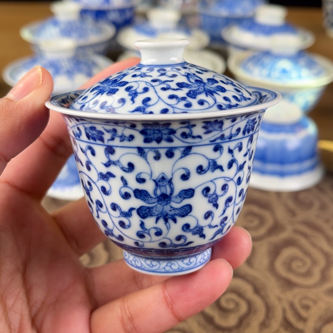 杯景德镇陶瓷盖碗