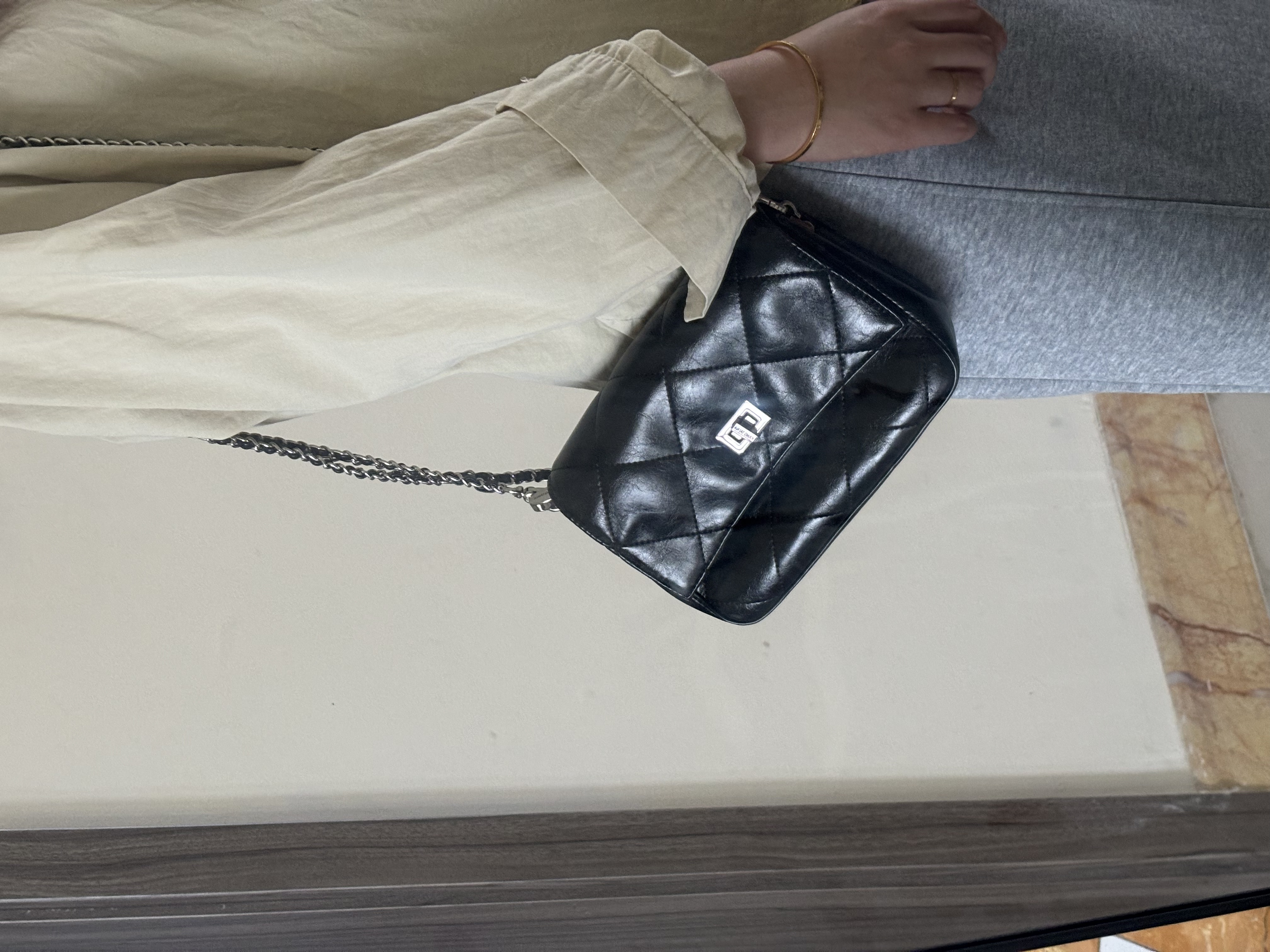 黑色小香链条包 9731