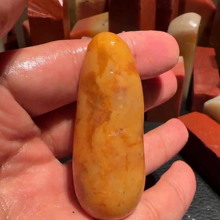 老挝石田黄原石，