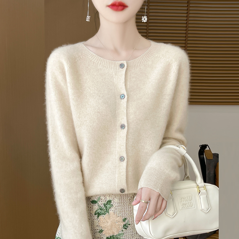 【桂花针开衫】一线成衣毛开衫女士秋冬款 外套  毛衣 针织衫