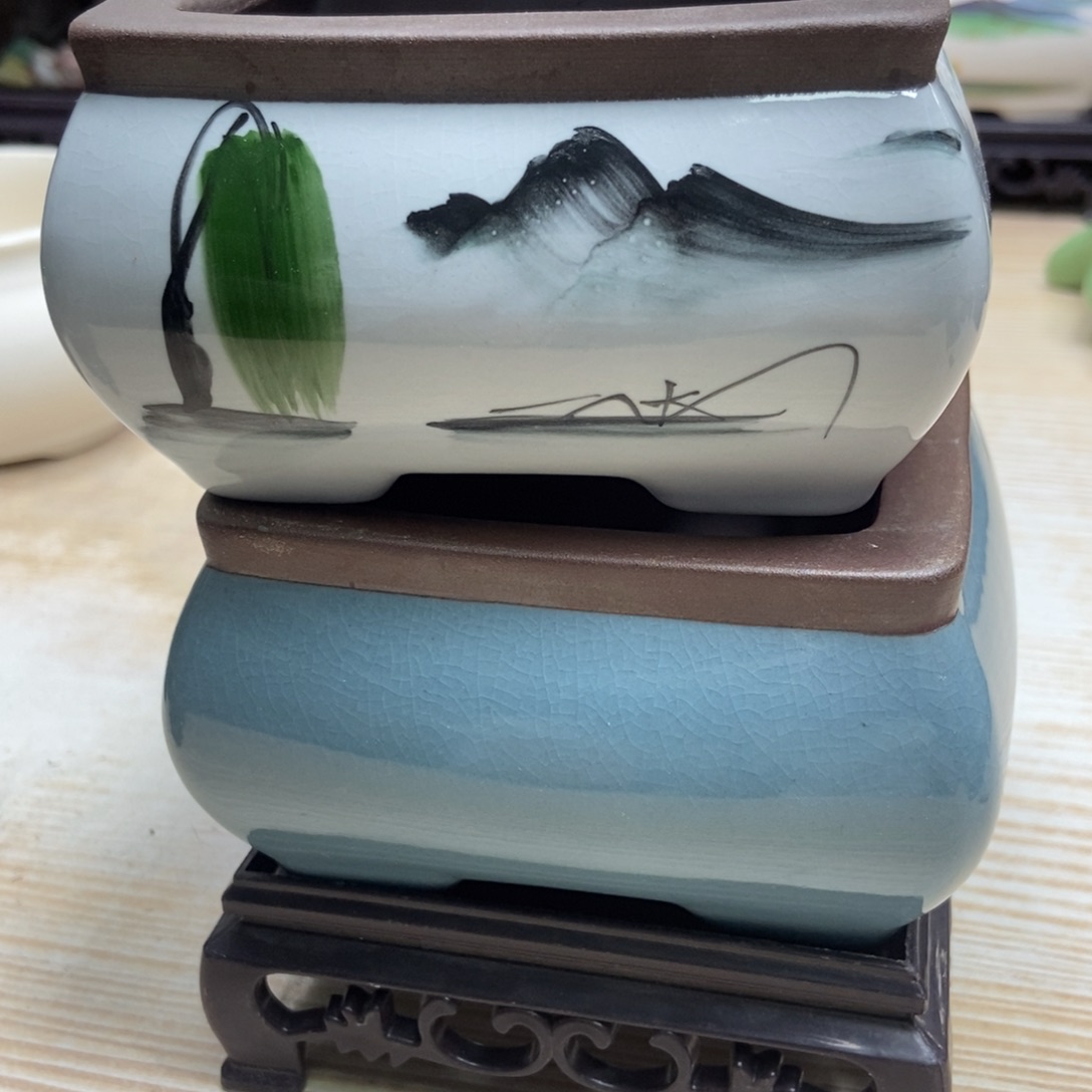 瓷片陶瓷花盆陶瓷艺术