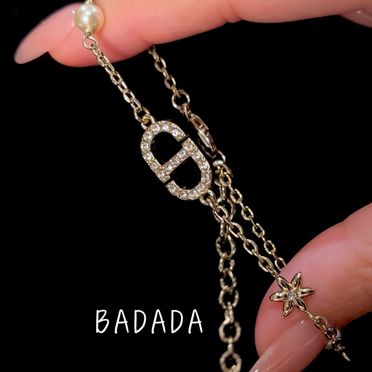 铜合金仿珍珠手链 【SLD5002】轻奢女士气质精致高定手链