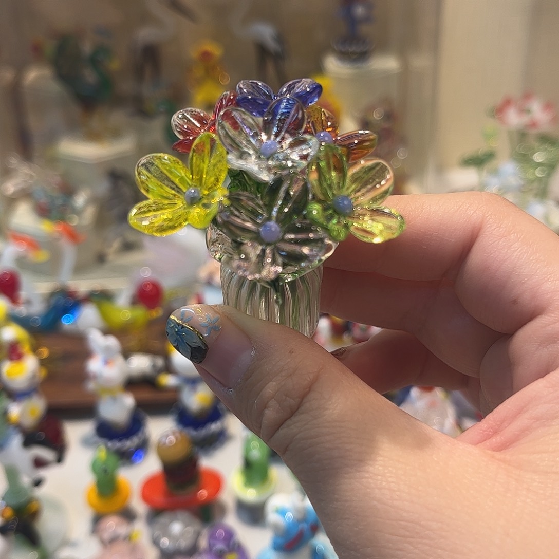 手工艺品琉璃小野花