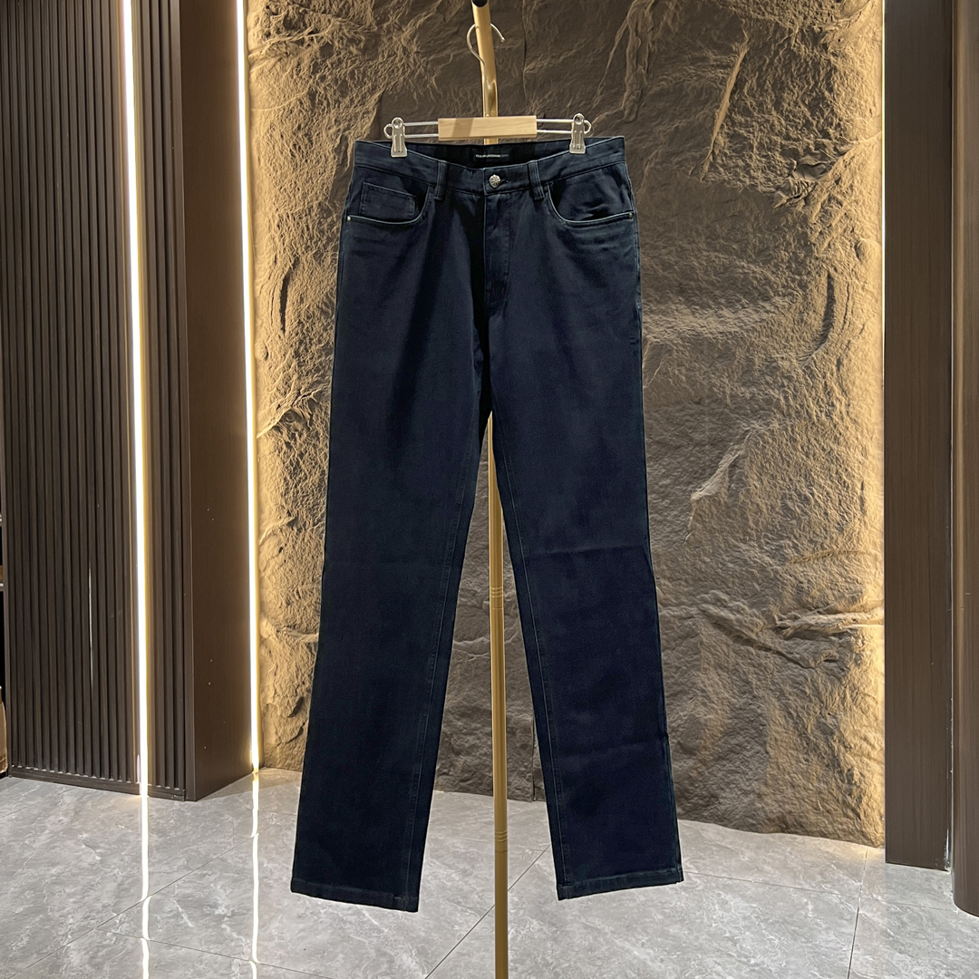 凯莱LU喜233025男秋冬磨毛休闲百搭牛仔裤