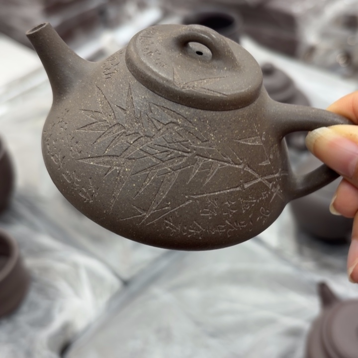 茶壶紫砂宜兴原矿天青150