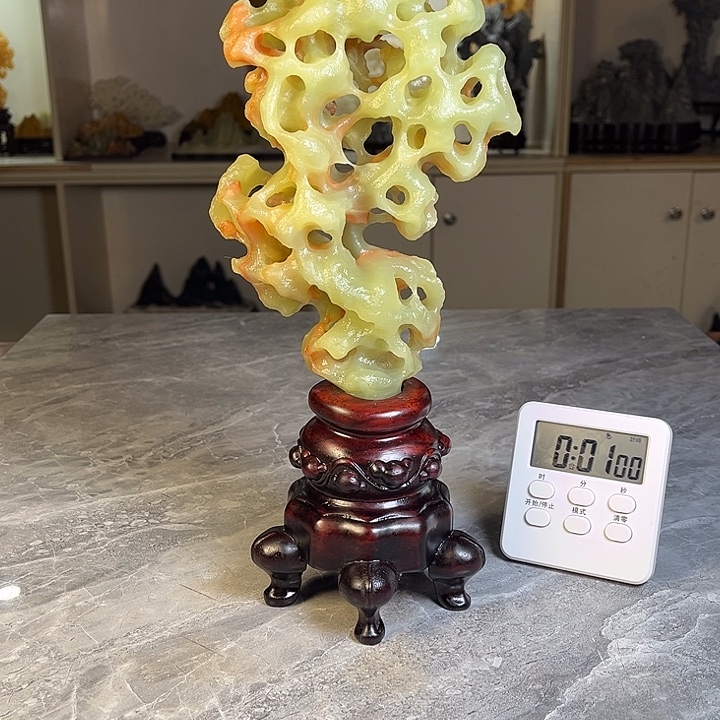 甲***庚奇石茶宠鱼缸文房摆件