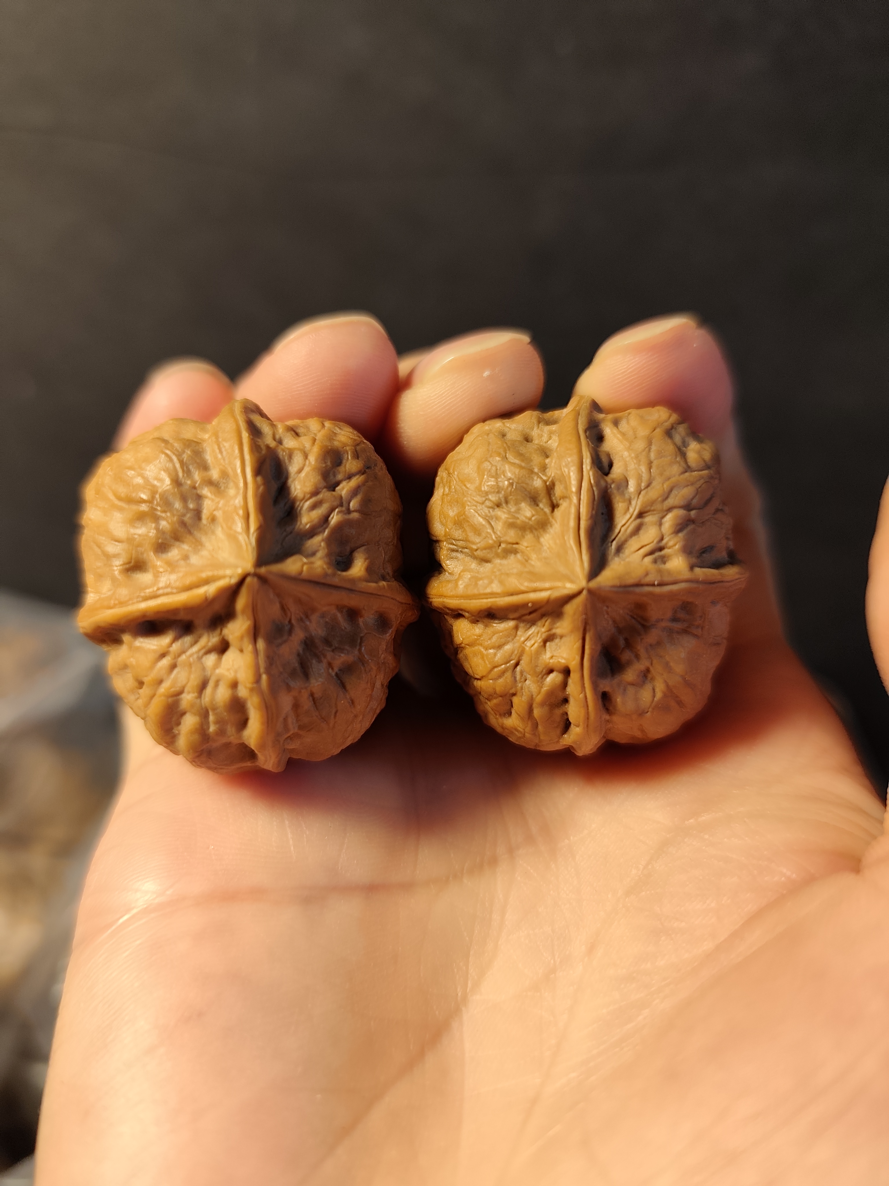 063号35+36云南铁核桃血麒麟四楞带阴皮一物一拍
