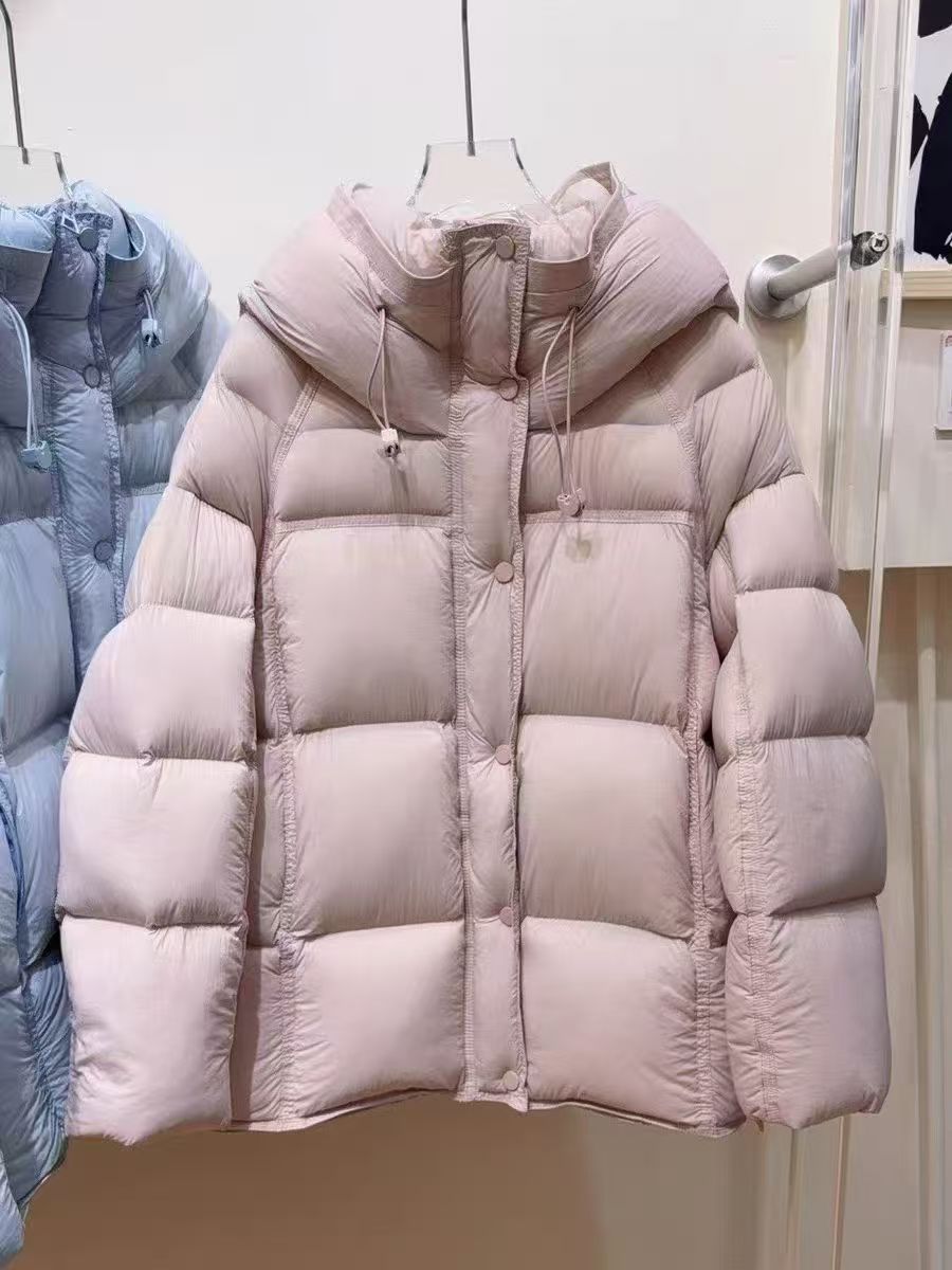 连帽中长款女款泡芙休闲韩版女款