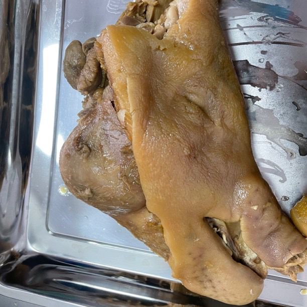 精修咸猪头肉带耳舌（去骨净重4.3斤）（江阴发货）（江浙沪皖包邮）