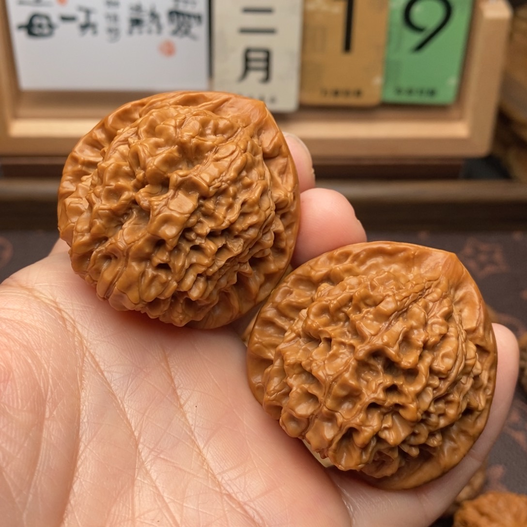 文玩核桃把件官帽47 