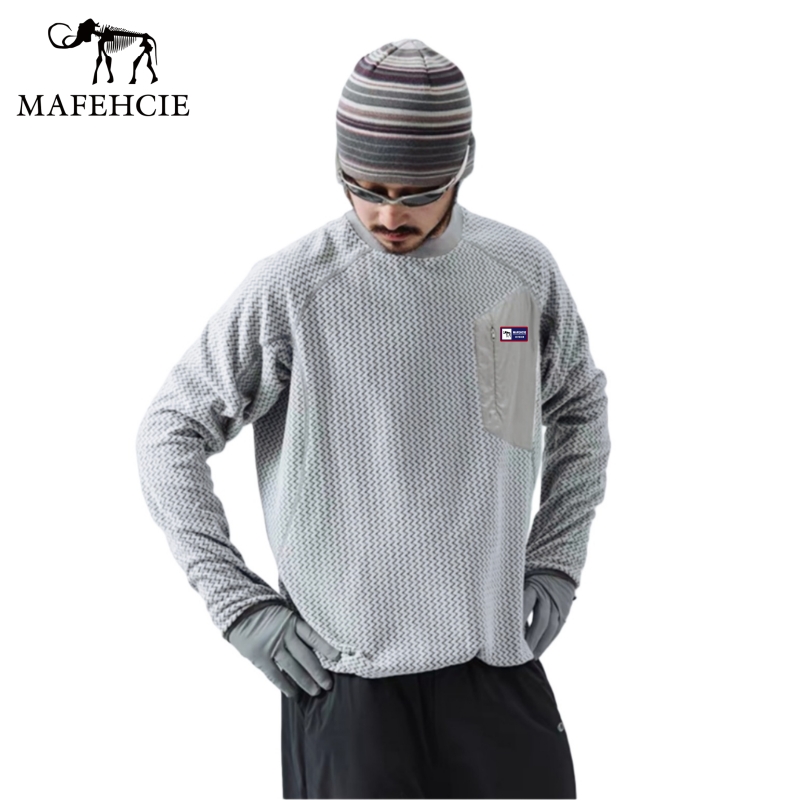 【707专属】MAFEHCIE 男女同款高奢户外风休闲抓绒衣 【M8805】