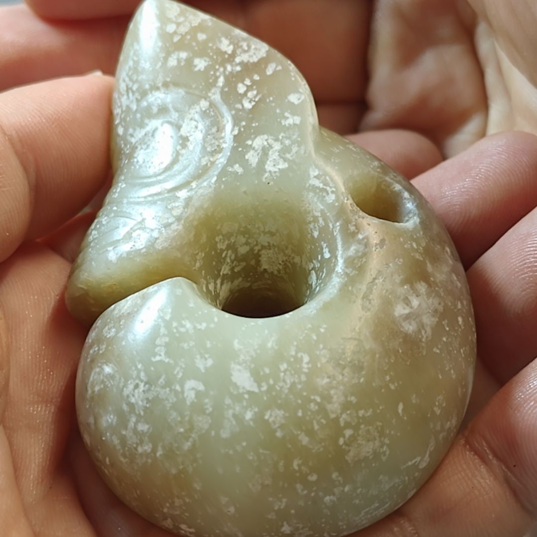 和田玉挂件未镶嵌木*杨