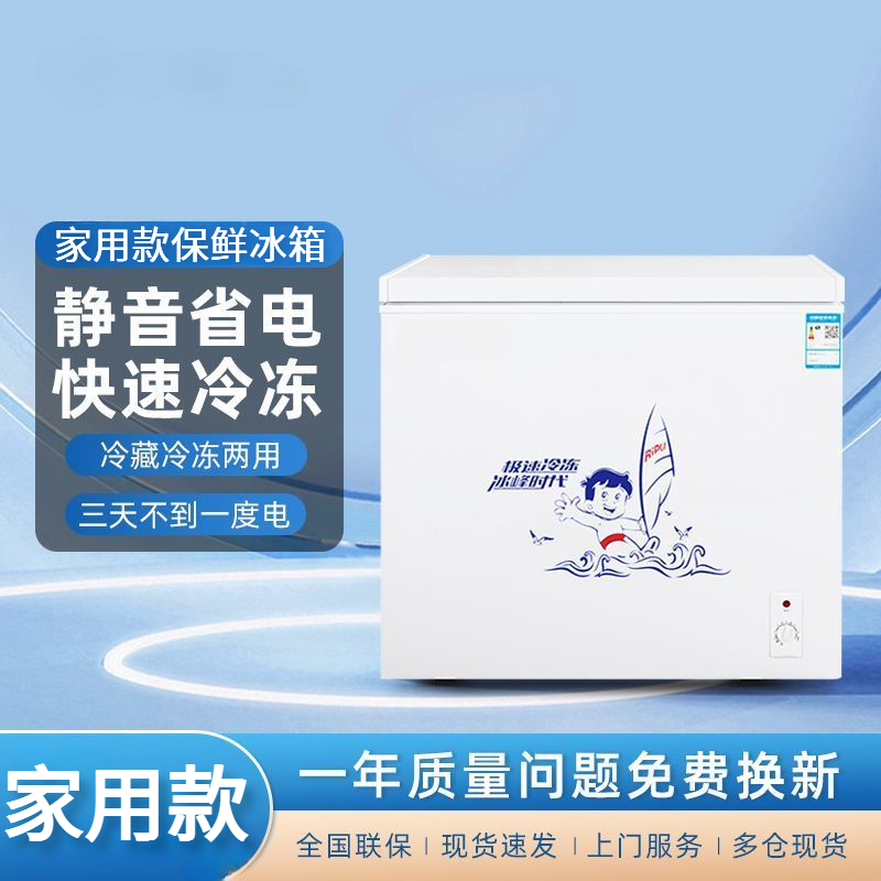 商用一级节能小冰柜家用小型全冷冻箱冷藏两用迷你无霜商用冷柜