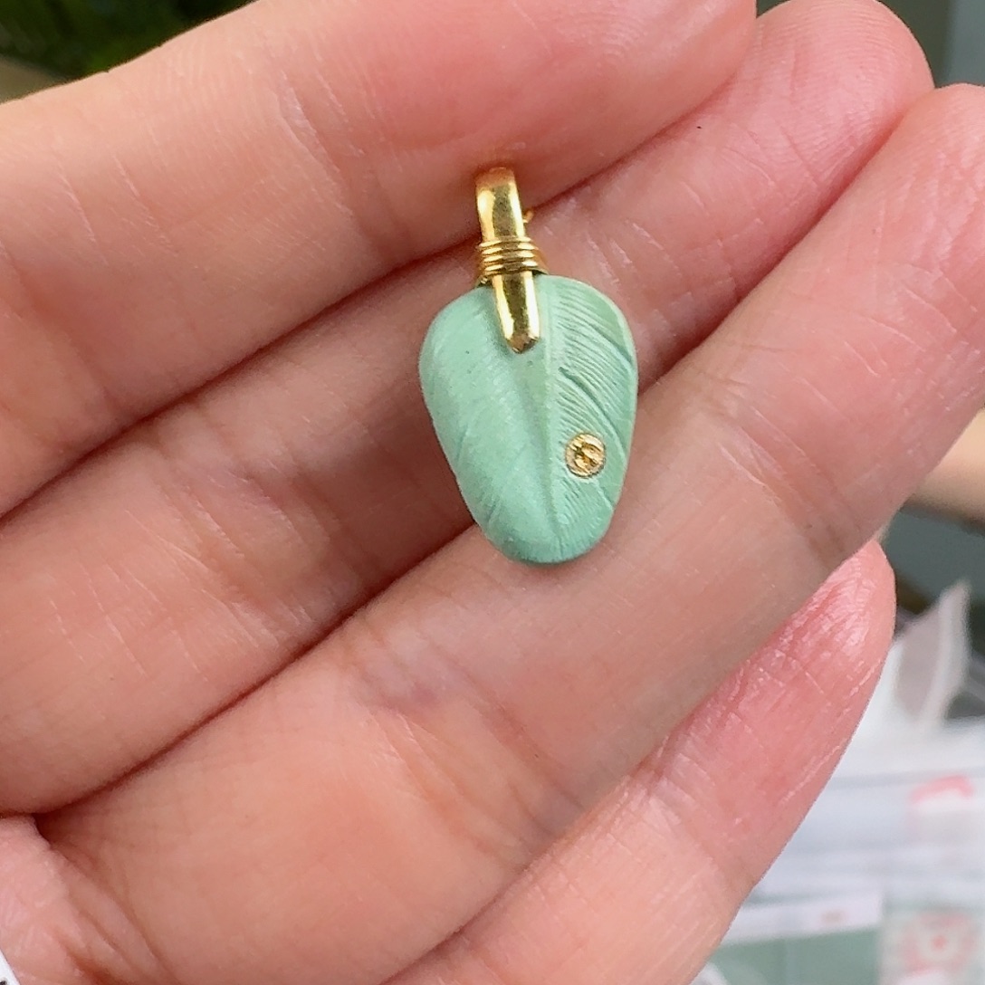 绿松石珠宝奇石18K金镶嵌