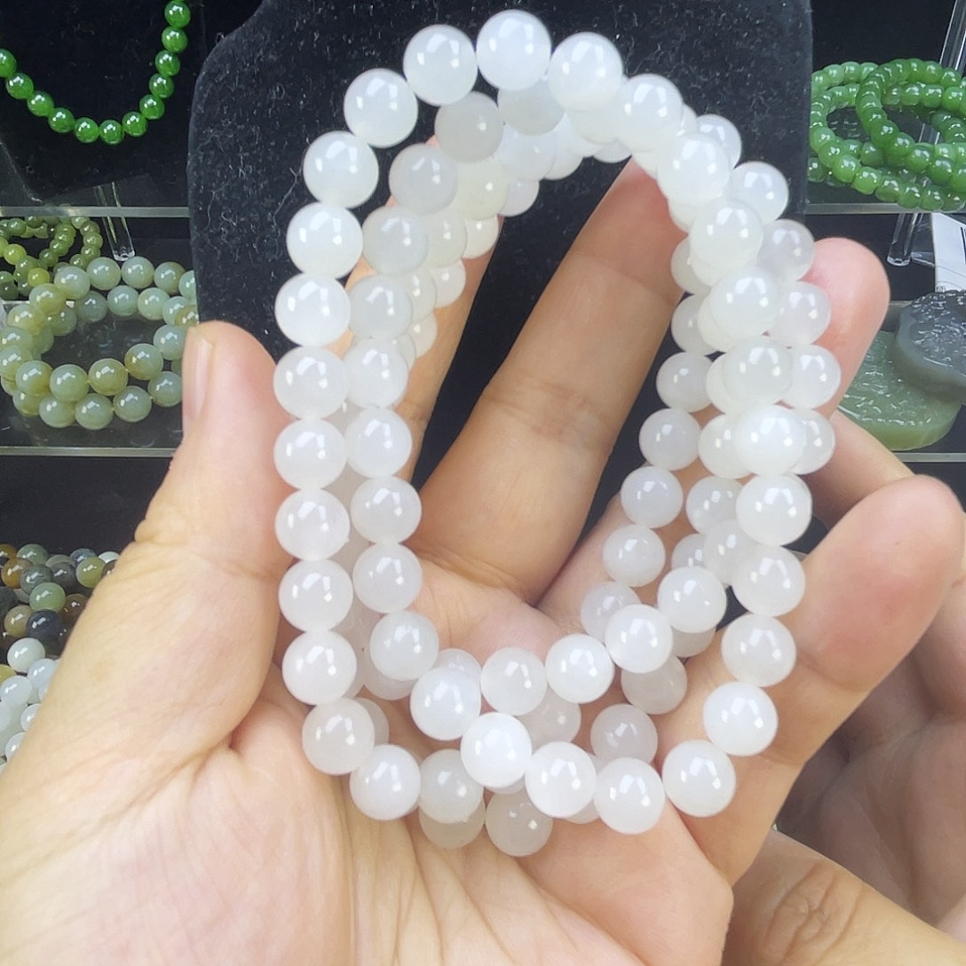 和田玉未镶嵌手链