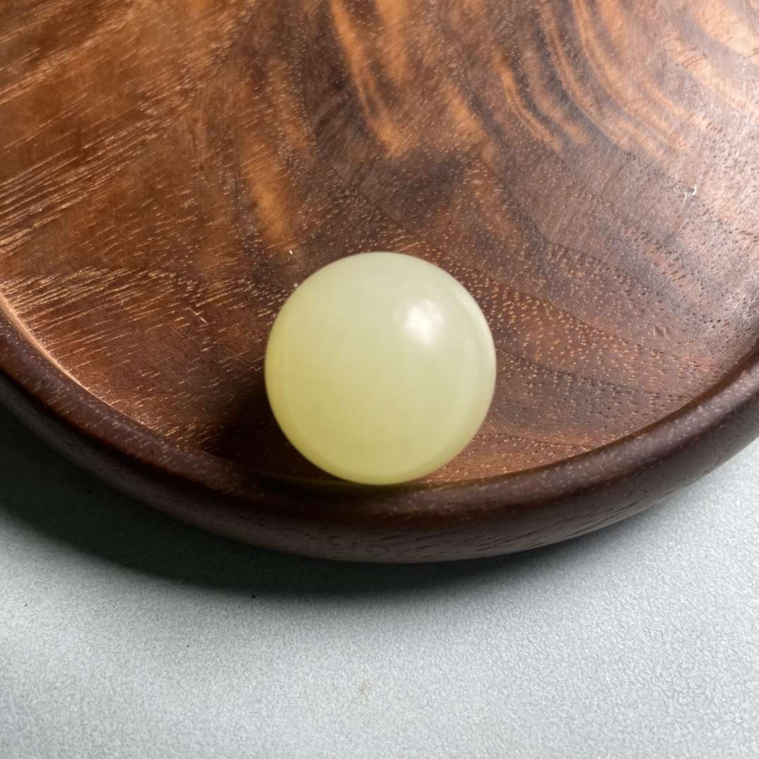 和田玉 卡20 黄口 多宝单珠 吊坠 新疆料色正色匀肉细 无脏杂棉裂