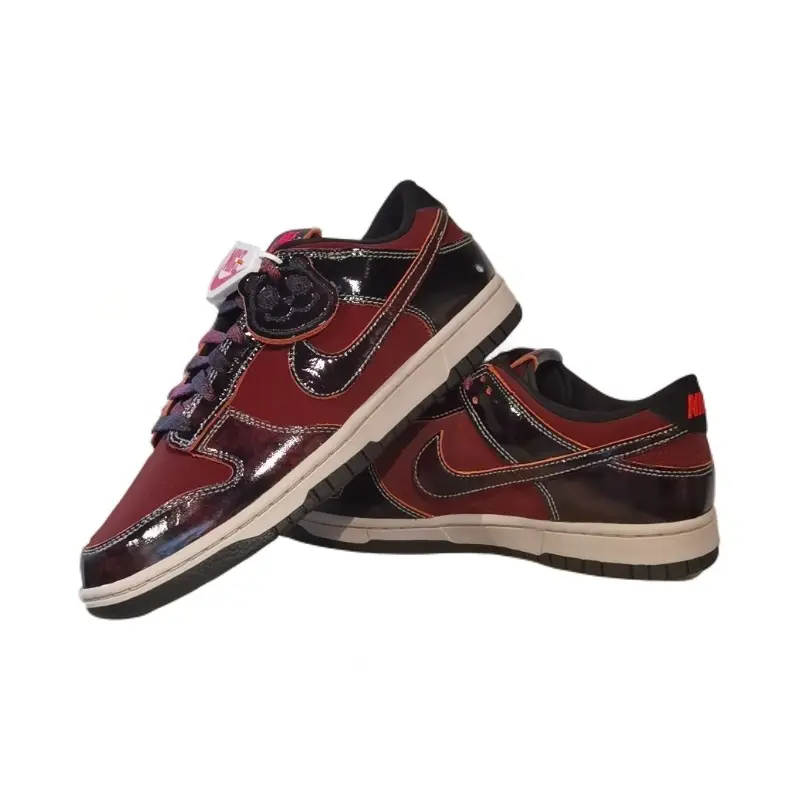 NIKE/耐克新款红黑男款dunk low四十周年限定运动板鞋HQ1965600
