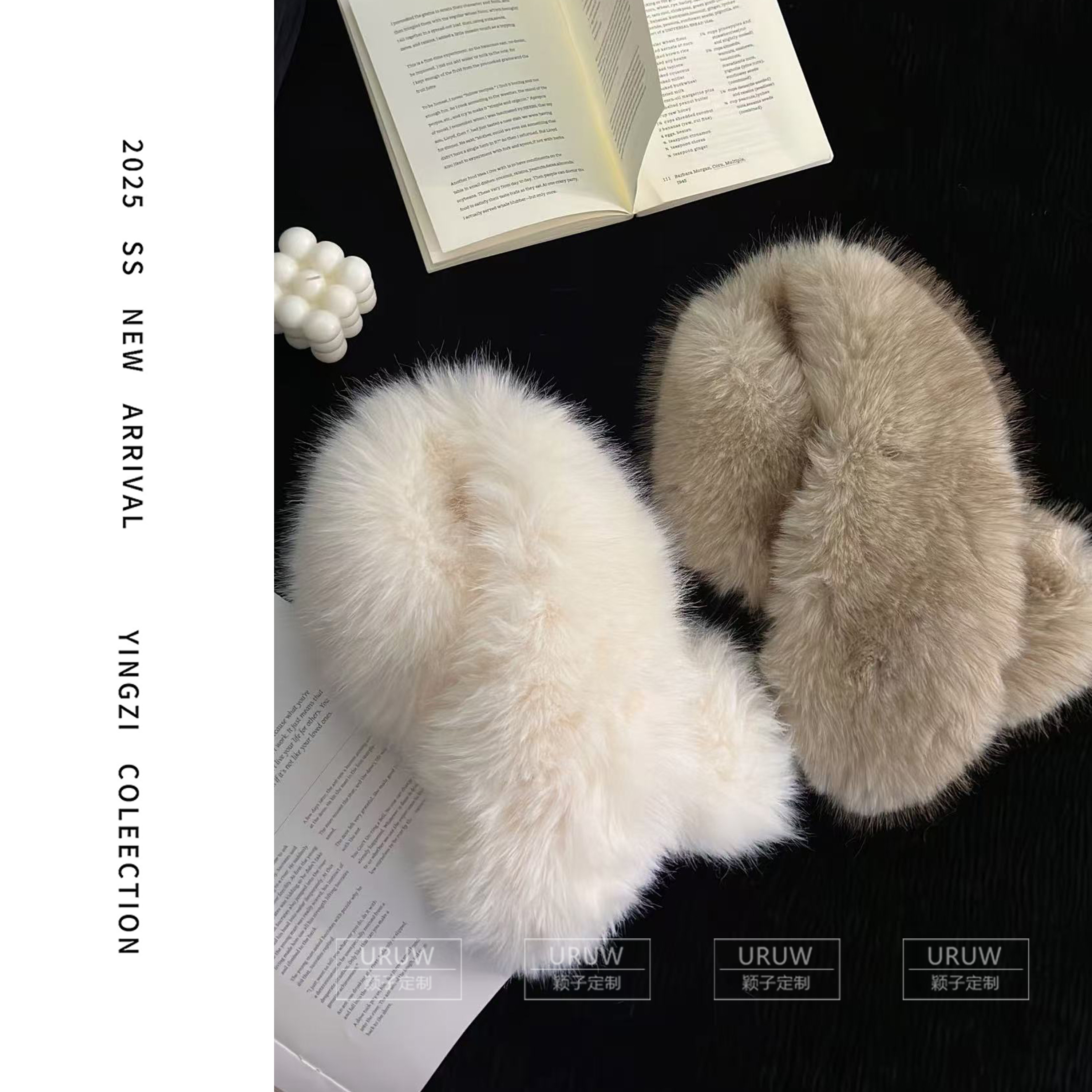 【颖子定制】冬季高级感时尚百搭保暖环保毛围脖5156