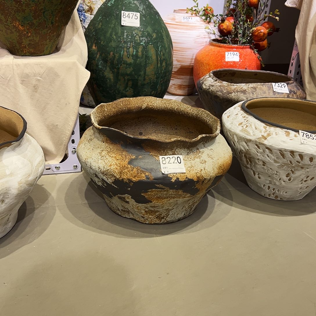 缸云*宝8220高23口27陶瓷花瓶无孔